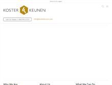 Tablet Screenshot of kosterkeunen.com